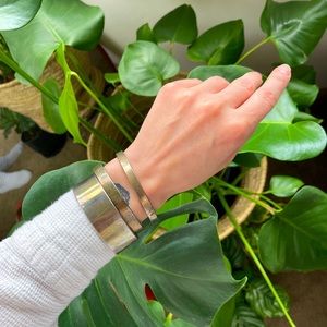 FREE W/BUNDLE! Set of 3 stacking bangles grunge distressed look